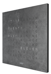 QLOCKTWO Earth 45 Creators Edition Platinum Black Watch