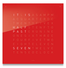 QLOCKTWO Classic Cherry Cake Wall Clock 45cm FCENCC