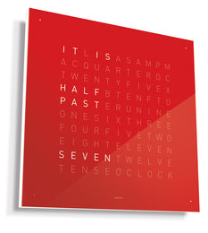 QLOCKTWO Classic Cherry Cake Wall Clock 45cm D