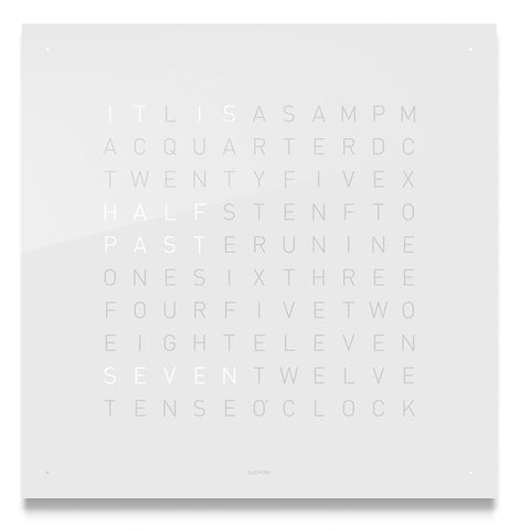 QLOCKTWO Classic Vanilla Sugar Wall Clock 45cm FCENVS