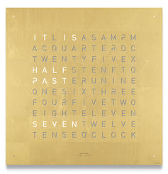 QLOCKTWO Classic Creators Edition Gold Wall Clock 45cm FCENGD