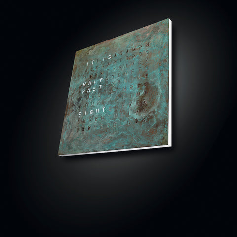 QLOCKTWO Earth 45 Creators Edition Vintage Copper Wall Clock Watch