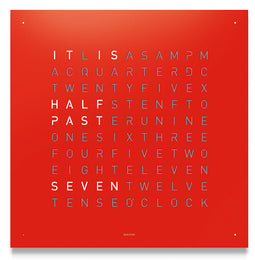 QLOCKTWO Classic Red Pepper Wall Clock 45cm FCENREPC