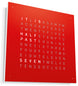 QLOCKTWO Earth 45 Red Pepper Wall Clock Watch
