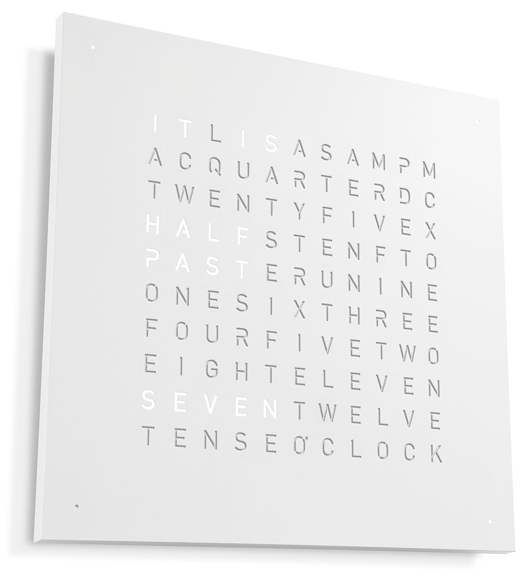 QLOCKTWO Earth 45 White Pepper Wall Clock Watch QT4ENWHPC Watch | Jura ...
