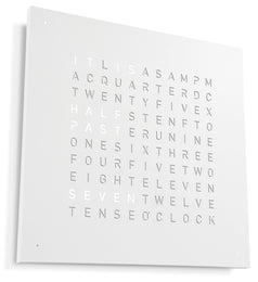 QLOCKTWO Earth 45 White Pepper Wall Clock Watch