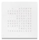QLOCKTWO Classic White Pepper Wall Clock 45cm FCENWHPC