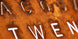 QLOCKTWO Earth 90 Creators Edition Rust Wall Clock