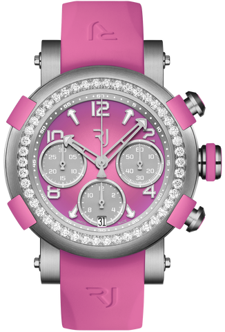 RJ Watches Arraw Chonograph 42mm Titanium Pink Diamonds 1M42C.TTTR.4520.RB.1101