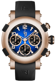 RJ Watches Arraw Chronograph 42mm Gold Blue 1M42C.OOOR.3518.RB