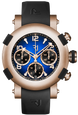 RJ Watches Arraw Chronograph 42mm Gold Blue 1M42C.OOOR.3518.RB