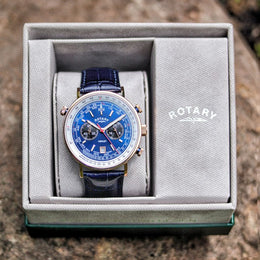Rotary Watch Henley Rose Gold PVD Mens D