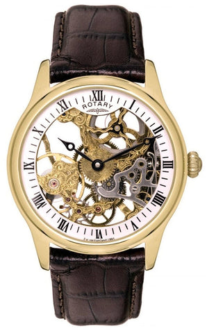 Rotary Watch Gents Gold Plated GS02520/03