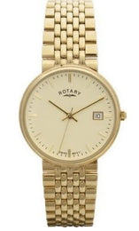 Rotary Watch Elite Gents 9ct Gold Case Watch S GB11529/0