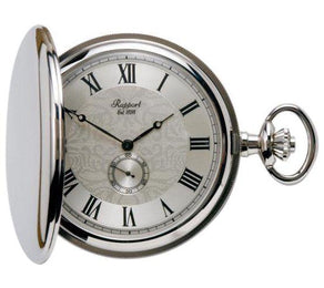 Rapport Pocket Watch Full Hunter Silver Tone PW85