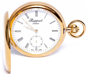 Rapport Pocket Watch Mechanical Double Hunter Gold Plated