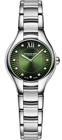 Raymond Weil Watch Noemia Green 11 Diamonds 5124-ST-52181