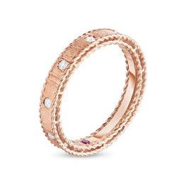 Roberto Coin Princess 18ct Rose Gold Diamond Ring ADR777RI1074 R