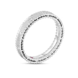 Roberto Coin Princess 18ct White Gold Diamond Ring ADR777RI1074 W
