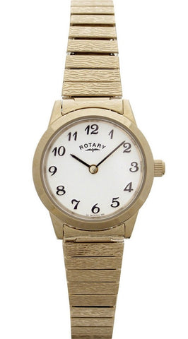 Rotary Watch Ladies Gold Plated Bracelet LB00762