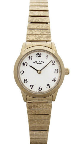Rotary Watch Ladies Gold Plated Bracelet LB00762