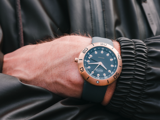 Ikepod Seapod S004 GMT Bronze Archi Grey Limited Edition Watch