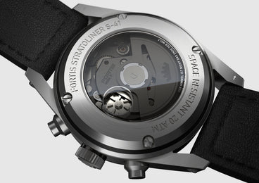 Fortis Stratoliner Cool Grey Aviator Strap Watch