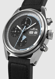 Fortis Stratoliner Cosmic Grey Aviator Strap Watch