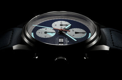 Fortis Stratoliner Blue Japan Aviator Strap Watch