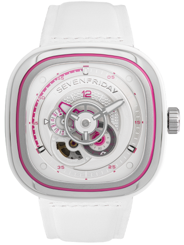 SevenFriday Watch P3C/12 Beach Club Lipstick Pink Limited Edition P3C/12 Lipstick Pink