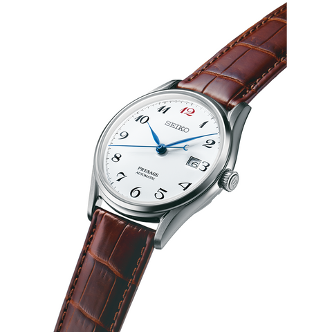 Seiko Presage Watch Enamel Dial Mens