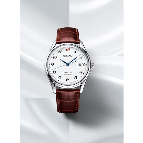 Seiko Presage Watch Enamel Dial Mens