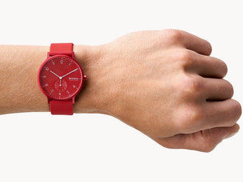 Skagen Watch Aaren Kulor Red Silicone