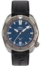 Sinn Watch T1 B EZM 14 Rubber Strap Black 1014.011 Rubber Strap Black