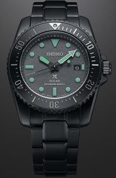 Seiko Watch Prospex Black Series Night Vision Solar Divers Limited Edition