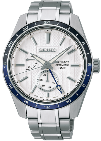 Seiko Presage Watch Sharp Edged GMT X Zero Halliburton Limited Edition SPB269J1