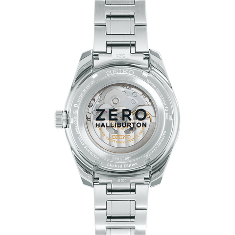 Seiko Presage Watch Sharp Edged GMT X Zero Halliburton Limited Edition