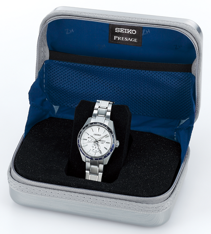 Seiko Presage Watch Sharp Edged GMT X Zero Halliburton Limited Edition