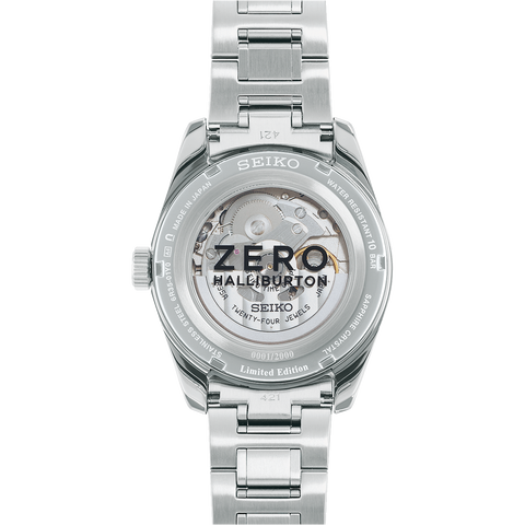 Seiko Presage Watch Sharp Edged Zero Halliburton Limited Edition