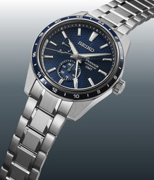 Seiko Presage Watch Sharp Edged Ao-Fuji GMT Limited Edition