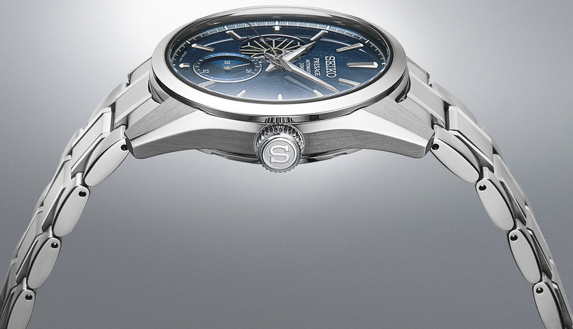 Seiko Presage Sharp Edged Ao Open Heart