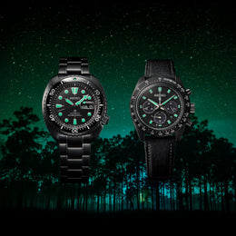 Seiko Prospex Black Series Night Vision Turtle Diver Watch