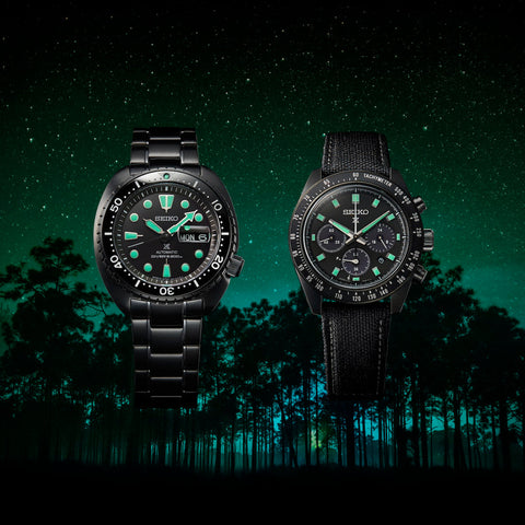 Seiko Prospex Black Series Night Vision Turtle Diver Watch