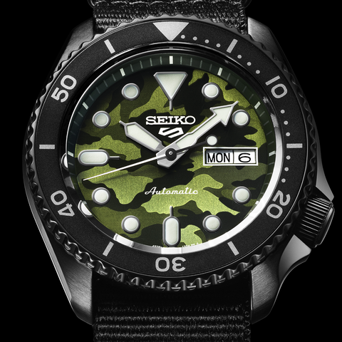 Seiko Watch 5 Sports Steet Style Camouflage
