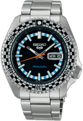 Seiko Watch 5 Sports Black And White Checkered Flag Special Edition SRPK67K1