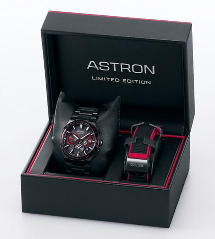 Seiko Astron GPS Solar 5X Dual Time Redshift Limited Edition