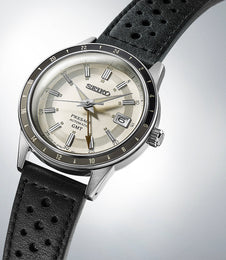 Seiko Presage Style 60s Road Trip GMT Stone Watch