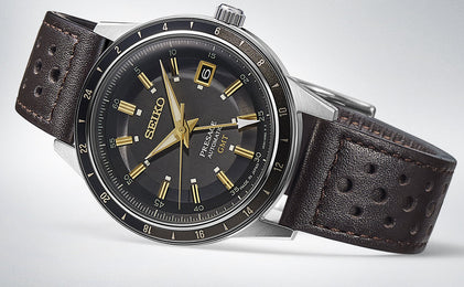 Seiko Presage Style 60s Road Trip GMT Fume Watch