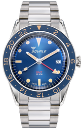 Squale Watch Sub-39 GMT Blue Vintage Bracelet SUB39GMTB.BR22