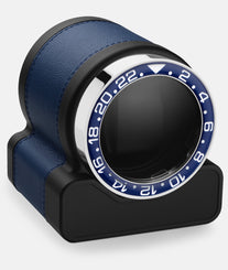 Scatola del Tempo Watch Winder Rotor One Blue Blue Bezel 03008.BLSIL 03015.GHB